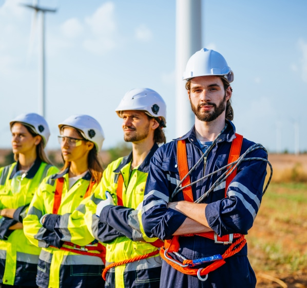 engineers team working